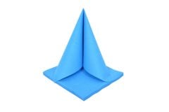 Açık Mavi Airlaid Kumaş Dokulu Peçete 40×40 1/4 (50'li Paket)