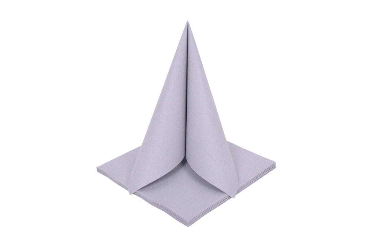Gri Airlaid Kumaş Dokulu Peçete 40×40 1/4 (50'li Paket)