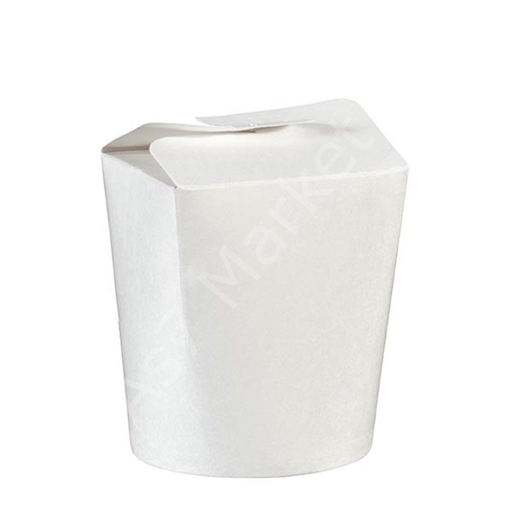 Beyaz Karton Noodle Kutusu 16 oz (500'lü Koli)