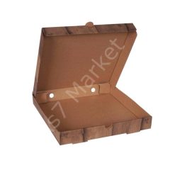 Baskılı Pizza Kutusu 33 cm 33x33x4 cm (100'lü Paket)