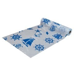 Tek Kullanımlık Masa Örtüsü Denizci Desen - 100x80cm -  (24'lü Koli)