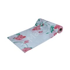 Tek Kullanımlık Masa Örtüsü Gül Desen - 100x80cm -  (24'lü Koli)