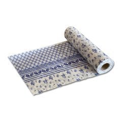 Tek Kullanımlık Masa Örtüsü Çiçek Desen - 120x150cm -  (15'li Koli)