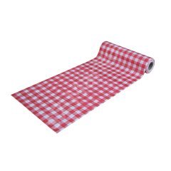 Tek Kullanımlık Masa Örtüsü Kırmızı Desen - 100x150cm -  (20'li Koli)