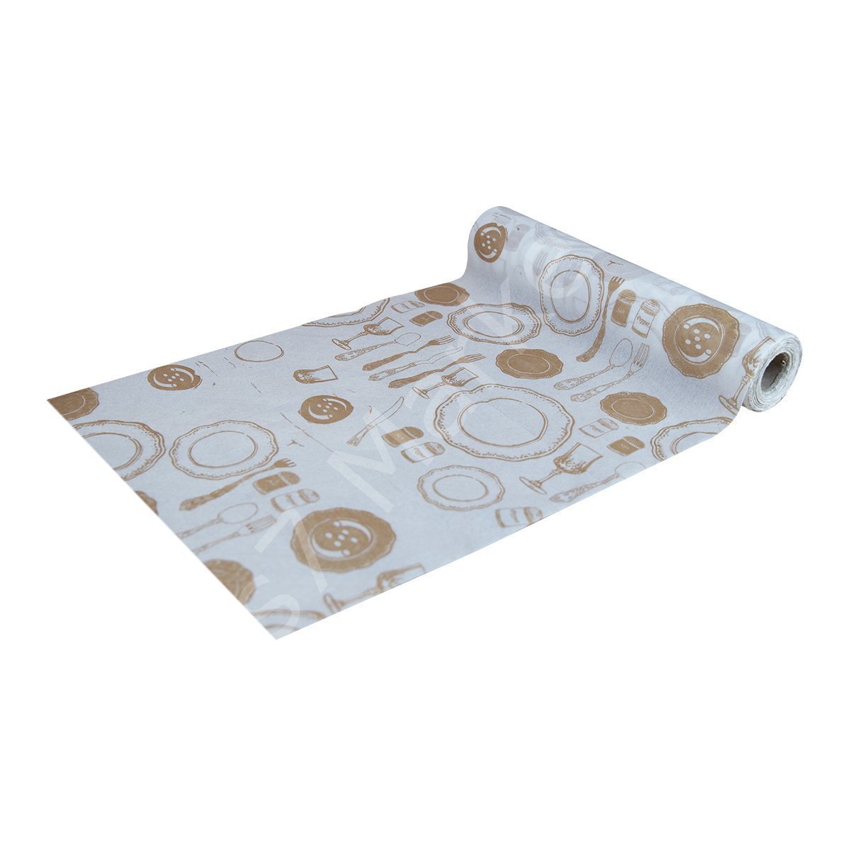 Tek Kullanımlık Masa Örtüsü Tabak Desen - 100x150cm -  (20'li Koli)