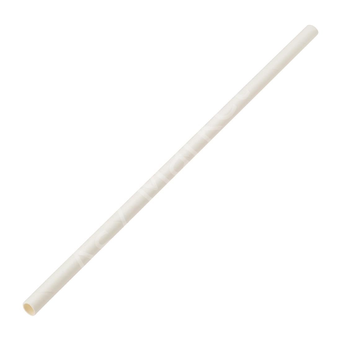 Beyaz Kağıt Pipet 8x210 mm (3500'lü Koli)