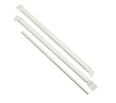 Beyaz Sargılı Beyaz Kağıt Pipet 8x230 mm (3600'lü Koli)