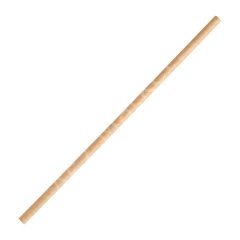 Beyaz Sargılı Kahverengi Kağıt Pipet 6x197 mm (5000'li Koli)