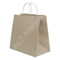 Kraft Çanta 38x36x125 cm Burgu Sap Kraft (250'li Koli)