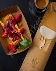 Kraft Kalın Çatal Bıçak Zarfı (100'lü Paket)