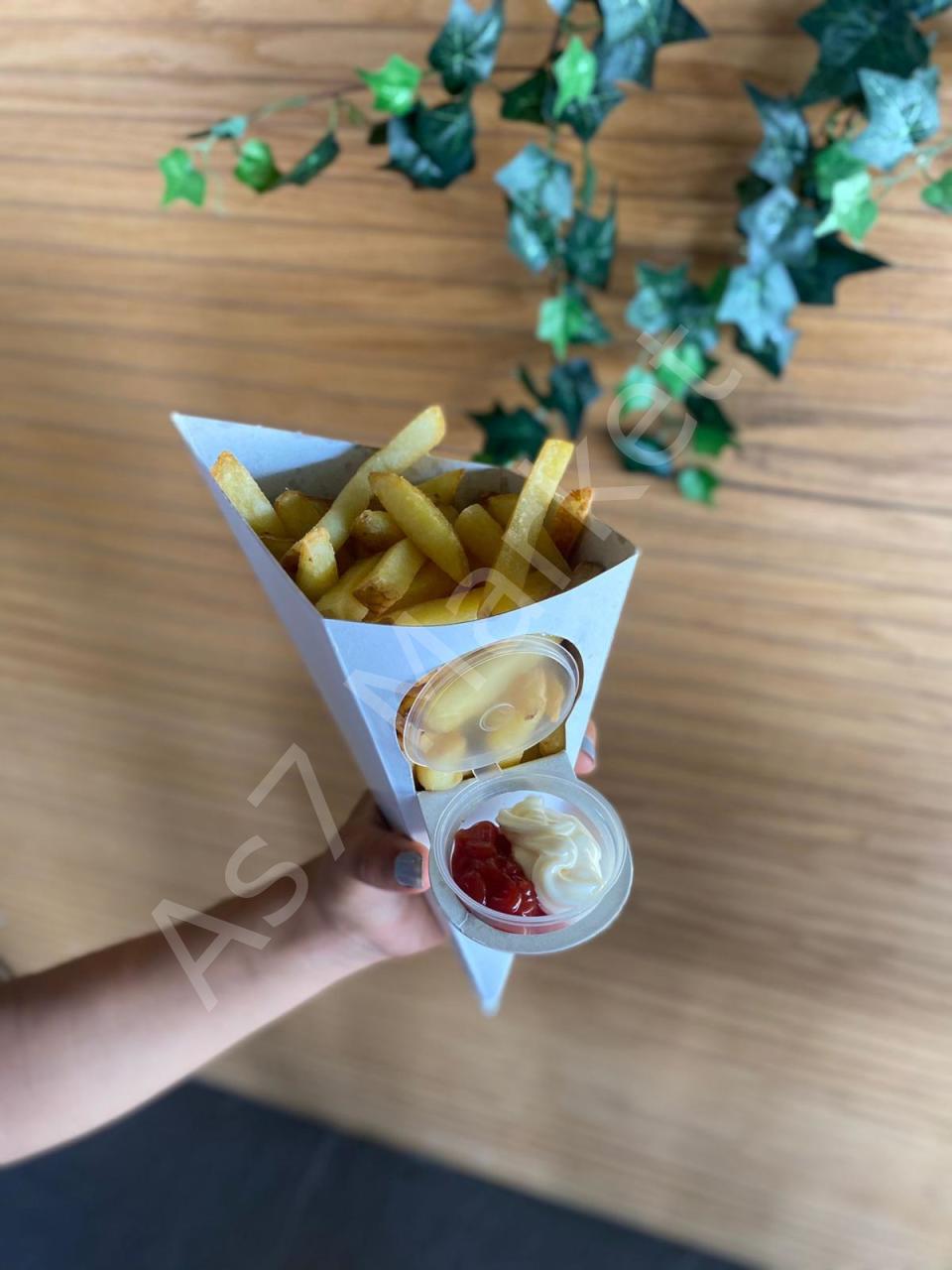 Üçgen Cips Kutusu Soslu (250'li Paket)
