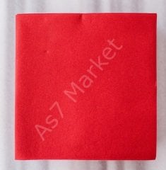 Kırmızı Airlaid Kumaş Dokulu Peçete 20x20 1/4 (50'li Paket)
