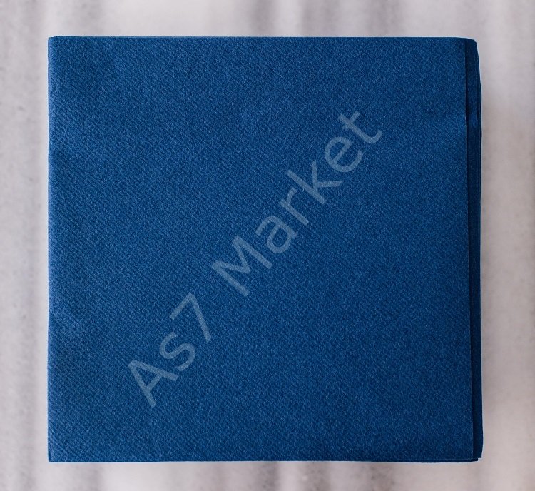Lacivert Airlaid Kumaş Dokulu Peçete 20x20 1/4 (50'li Paket)