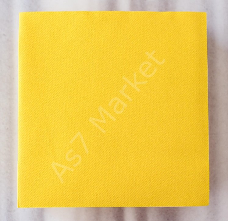 Sarı Airlaid Kumaş Dokulu Peçete 20x20 1/4 (50'li Paket)