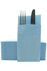 Bebe Mavisi Airlaid Cepli Peçete 40×40 1/8 (20'li Paket)