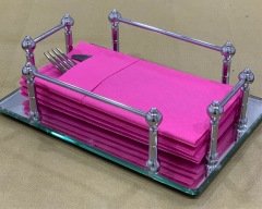 Fuşya Airlaid Cepli Peçete 40×40 1/8 (20'li Paket)