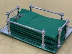Yeşil Airlaid Cepli Peçete 40×40 1/8 (20'li Paket)