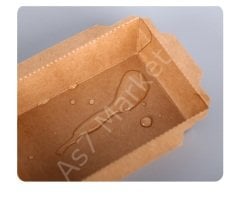 Kraft Dikdörtgen Tuktuk -  Tava Kapaklı 750 ml ( Koli İçi 400 Adet )