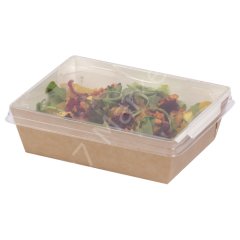Kraft Dikdörtgen Tuktuk - Tava  Kapaklı 2100 ml ( Koli İçi 300 Adet )