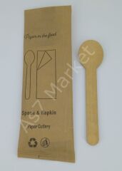 Kraft Kaşık & Peçete (500'lü)
