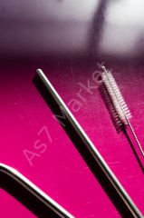 Metal Temizlenebilir Pipet 3lü