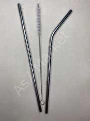 Metal Temizlenebilir Pipet 3lü
