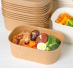 750 ML/ 25 OZ OVAL BOWL KRAFT KAPAKLI 300'lü